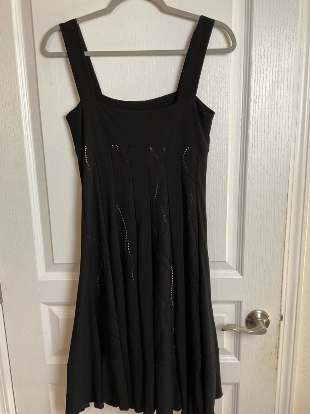 Sharag Max Black Fit & Flare Mini Dress Sleeveless Size S - Picture 4 of 9